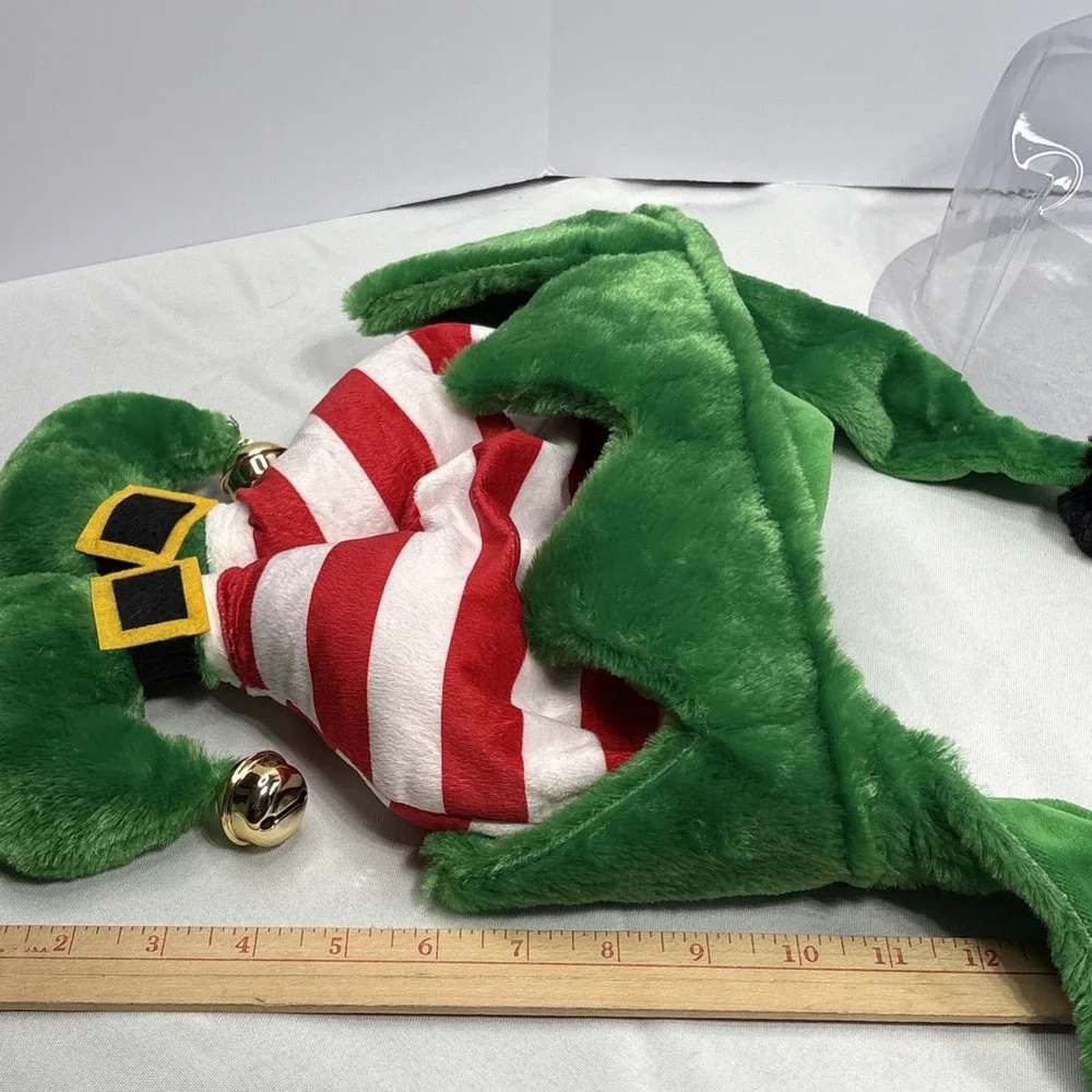 Adjoy Christmas Elf‎ Adult Party Hat One Size Fits Most Padded Lined w/Bells